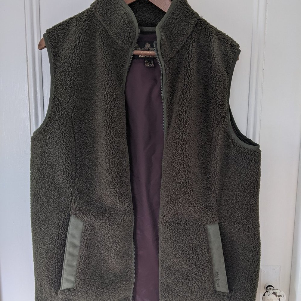 Barbour Milburn Fleece Vest Olive